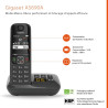 Gigaset AS690A Duo - Téléphone fixe sans fil avec répondeur - 2 combinés - Noir [Version Française]