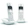 Gigaset AS690 Duo - Téléphone fixe sans fil, 2 combinés avec grand écran rétroéclairé pour un affichage ultra lisible, fonction 
