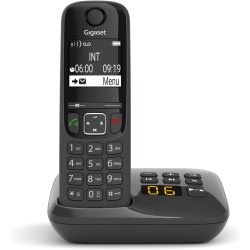 Gigaset AS690A - téléphone DECT sans fil avec répondeur - grand écran à haut contraste - excellente qualité audio - profils sono