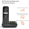 Gigaset AS690A - téléphone DECT sans fil avec répondeur - grand écran à haut contraste - excellente qualité audio - profils sono