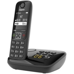 Gigaset AS690A - téléphone DECT sans fil avec répondeur - grand écran à haut contraste - excellente qualité audio - profils sono