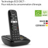 Gigaset AS690A - téléphone DECT sans fil avec répondeur - grand écran à haut contraste - excellente qualité audio - profils sono