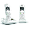 Gigaset AS690A Duo - Téléphone fixe sans fil avec répondeur, 2 combinés avec grand écran rétroéclairé pour un affichage ultra li