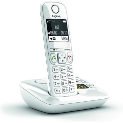 Gigaset AS690A Duo - Téléphone fixe sans fil avec répondeur, 2 combinés avec grand écran rétroéclairé pour un affichage ultra li