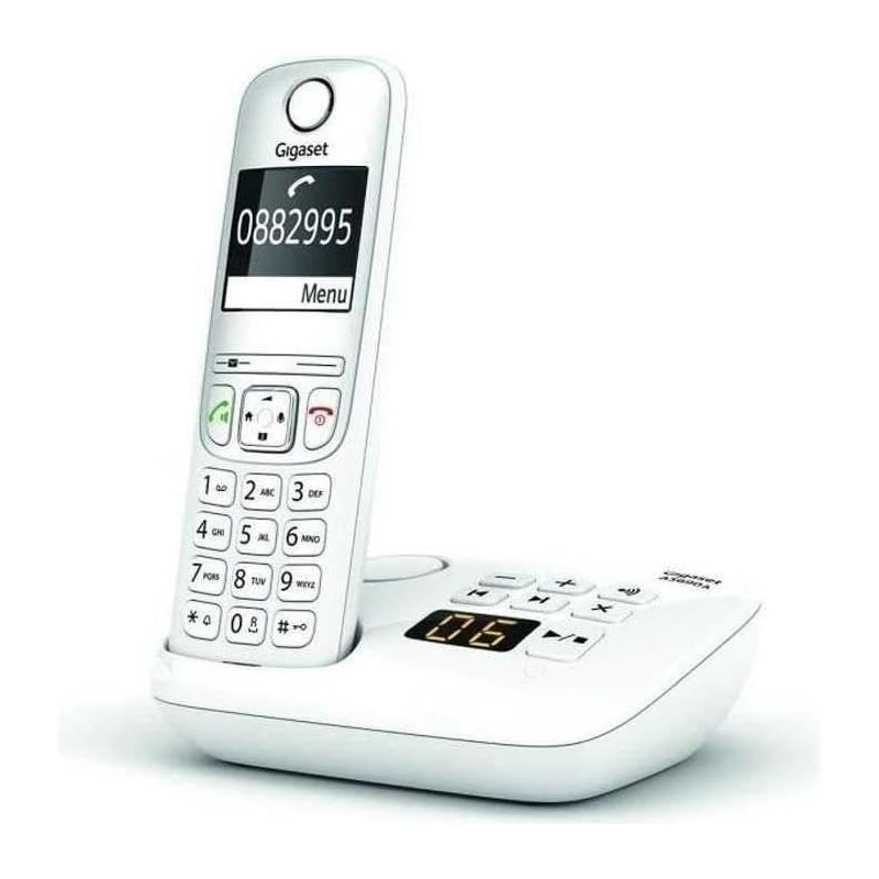 Gigaset AS690A - Téléphone fixe sans fil avec répondeur, grand écran rétroéclairé pour un affichage ultra lisible, fonction bloc