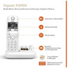 Gigaset AS690A - Téléphone fixe sans fil avec répondeur, grand écran rétroéclairé pour un affichage ultra lisible, fonction bloc