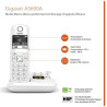 Gigaset AS690A - Téléphone fixe sans fil avec répondeur, grand écran rétroéclairé pour un affichage ultra lisible, fonction bloc