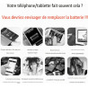 DBO-1000A DBAA-1000A Batterie de Rechange, Compatible avec Doro 2880 4G, 2800 4G/2820 4G/1880, Seniors, DFC-0480, DBAA-1000A, DB