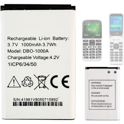DBO-1000A Batterie de Rechange Compatible avec Doro téléphone 2820,2800,2880,1370 1372 2404 5860 6040 6060 6820 6880 7000H 7439 