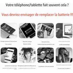 DBO-1000A Batterie de Rechange Compatible avec Doro téléphone 2820,2800,2880,1370 1372 2404 5860 6040 6060 6820 6880 7000H 7439 