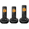 ALCATEL E260 S. Voice Trio - Téléphone Fixe sans Fil DECT avec Répondeur - Design Compact - Grand Écran Rétroéclairé - Mains Lib