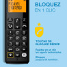 ALCATEL E260 S. Voice Trio - Téléphone Fixe sans Fil DECT avec Répondeur - Design Compact - Grand Écran Rétroéclairé - Mains Lib