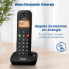 Téléphone sans Fil VTech DECT, répondeur, Blocage d’appels, Identification/Attente d’Appel, répertoire, 13 h autonomie, rétroécl
