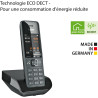 Gigaset Comfort 520 téléphone DECT, Mains Libres, Gris | Sans fil, blocage d’appels, répertoire 200 contacts, [Version française
