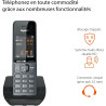 Gigaset Comfort 520A Duo, téléphone DECT, 2 combinés, répondeur, Gris foncé | Sans fil, blocage d’appels, répertoire 200 contact