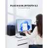 Tecknet casque d'écoute bleutooth & dongle usb, casque d'écoute sans fil avec microphone antibruit pour,mains libres avec microp