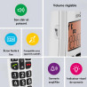 Doro PhoneEasy 100w Téléphone sans Fil DECT pour Seniors avec Grandes Touches et Son Amplifié (Blanc X 1) [Version Française]