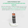 Doro PhoneEasy 100w Téléphone sans Fil DECT pour Seniors avec Grandes Touches et Son Amplifié (Blanc X 1) [Version Française]