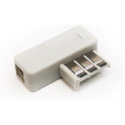 Prise Téléphonique vers RJ11 - Adaptateur Téléphonique avec Connecteur RJ11 - Convient pour la France - Prise T Blanche
