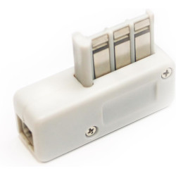 Prise Téléphonique vers RJ11 - Adaptateur Téléphonique avec Connecteur RJ11 - Convient pour la France - Prise T Blanche