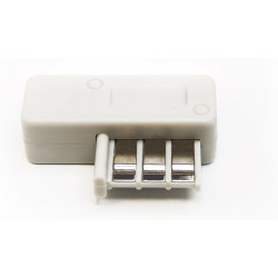 Prise Téléphonique vers RJ11 - Adaptateur Téléphonique avec Connecteur RJ11 - Convient pour la France - Prise T Blanche