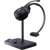 Yealink Casque sans Fil avec Micro WH62 Mono, Portée 160m, Micro Réduction de Bruit, Autonomie 13H, Compatible avec Teams/Zoom/P
