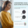 Yealink Casque sans Fil Stéréo WH62 Dual, Portée 160m, Double Micro Antibruit, Autonomie 14h,Idéal Open Space, Compatible Teams/