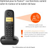 Gigaset A170 Duo - 2 téléphones DECT sans fil - écran avec rétro-éclairage - identification de l'appelant - 18 heures d'autonomi