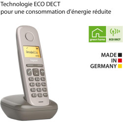 Gigaset A170 Duo - 2 téléphones DECT sans fil - écran avec rétro-éclairage - identification de l'appelant - 18 heures d'autonomi