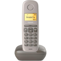 Gigaset A170 Solo Téléphone fixe sans fil DECT/GAP Taupe [Version Française] | Sans fil, [Version française]