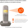 Gigaset A170 Solo Téléphone fixe sans fil DECT/GAP Taupe [Version Française] | Sans fil, [Version française]