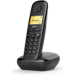Gigaset A170 Solo Téléphone fixe sans fil DECT/GAP Noir [Version Française] | Sans fil, [Version française]