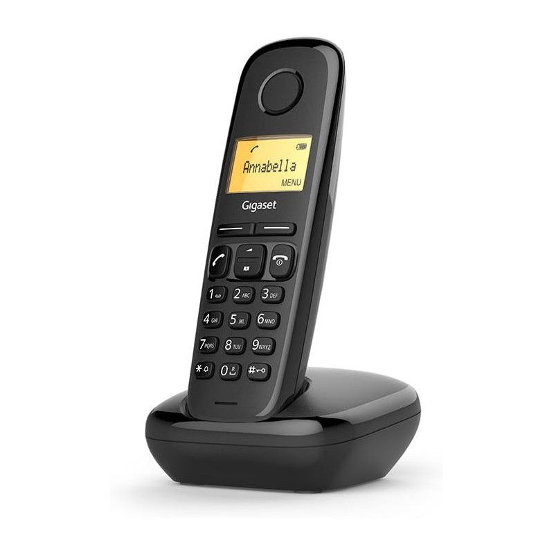Gigaset A170 Solo Téléphone fixe sans fil DECT/GAP Noir [Version Française] | Sans fil, [Version française]