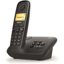 Gigaset AL170A Solo Téléphone fixe sans fil DECT/GAP Répondeur Noir [Version Française]