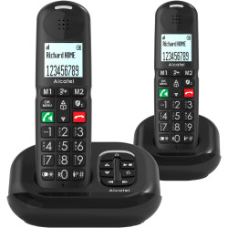 ALCATEL XL685 Voice Duo - Téléphone Fixe sans Fil DECT Senior Format XL avec Répondeur - Écran Haute Lisibilité - Grandes Touche
