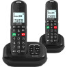 ALCATEL XL685 Voice Duo - Téléphone Fixe sans Fil DECT Senior Format XL avec Répondeur - Écran Haute Lisibilité - Grandes Touche