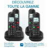 ALCATEL XL685 Voice Duo - Téléphone Fixe sans Fil DECT Senior Format XL avec Répondeur - Écran Haute Lisibilité - Grandes Touche