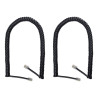 Duttek Cordon Telephone, Cable Telephone Fixe Noir, Câble pour combiné de téléphone, Câble spiralé RJ9 de 1 à 3 m de Long déroul