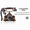 Duttek Cordon Telephone, Cable Telephone Fixe Noir, Câble pour combiné de téléphone, Câble spiralé RJ9 de 1 à 3 m de Long déroul