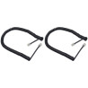 Duttek Cordon Telephone, Cable Telephone Fixe Noir, Câble pour combiné de téléphone, Câble spiralé RJ9 de 1 à 3 m de Long déroul