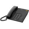 ALCATEL T26 Noir - Téléphone Fixe Filaire - Indicateur Lumineux pour Appel Entrant - Touche Rappel - Touche Mute - Sonnerie à 3 