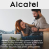 ALCATEL T26 Noir - Téléphone Fixe Filaire - Indicateur Lumineux pour Appel Entrant - Touche Rappel - Touche Mute - Sonnerie à 3 
