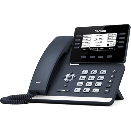 Yealink SIP-T53W téléphone Fixe Noir 8 Lignes LCD WiFi