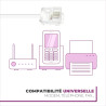 apm Câble ADSL RJ11, 10M, Cordon Téléphonique, Câble Modulaire 6P4C, Câble Plat ISDN DSL VDSL, Prise Téléphone Fixe Modem Intern
