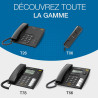 ALCATEL T78 - Téléphone Fixe Filaire - Grand Écran Alphanumérique - Mains Libres - Blocage D'Appel - Indicateur Lumineux Pour Ap