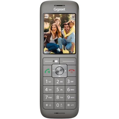 Gigaset CL660HX - Téléphone fixe sans fil - combiné supplémentaire - Gris Anthracite | Sans fil, Socle de charge, [Compatible en