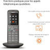 Gigaset CL660HX - Téléphone fixe sans fil - combiné supplémentaire - Gris Anthracite | Sans fil, Socle de charge, [Compatible en