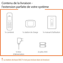 Gigaset CL660HX - Téléphone fixe sans fil - combiné supplémentaire - Gris Anthracite | Sans fil, Socle de charge, [Compatible en