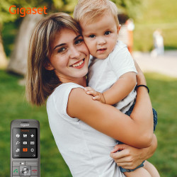 Gigaset CL660HX - Téléphone fixe sans fil - combiné supplémentaire - Gris Anthracite | Sans fil, Socle de charge, [Compatible en