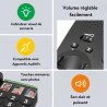 Doro PhoneEasy 331ph Téléphone Fixe pour Seniors avec GrandesTouches, Numérotation Abrégée et Compatible avec Appareils Auditifs